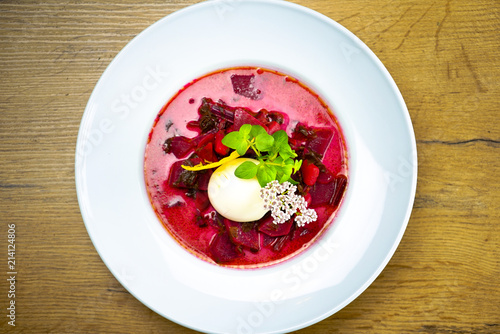Borscht - traditional russian and ukranian beetroot soup