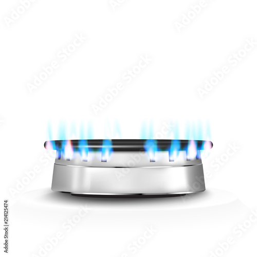 Gas stove isolated on white background. Vector.
