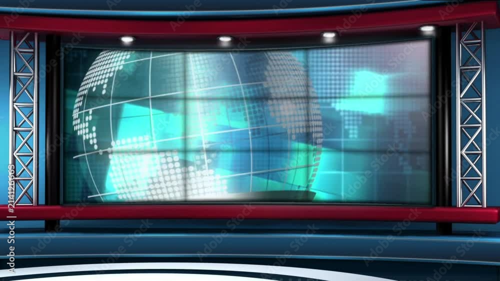 Breaking News Modern Virtual Studio Set Breaking News Modern Virtual Studio Set