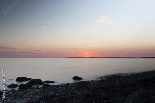 Sunset at the ocean