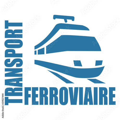 Logo transport ferroviaire.