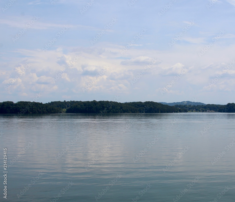 The lake view on a hot and humid Tennessee summer day.