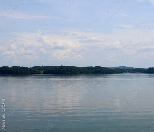 The lake view on a hot and humid Tennessee summer day. © Al
