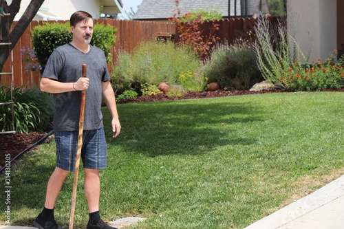 Disabled man walking with cane. I've been disabled since 2012 with multiple failed back surgeries, fibromyalgia, chronic pain, chronic fatigue, possible Parkinson's or PLS and implanted spinal stim