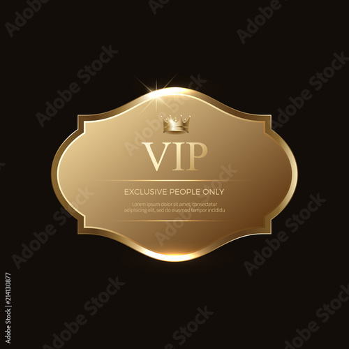Luxury vip labels and objects