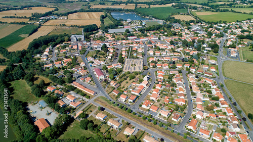 Photographie aérienne du village de Saint Viaud en Loire Atlantique