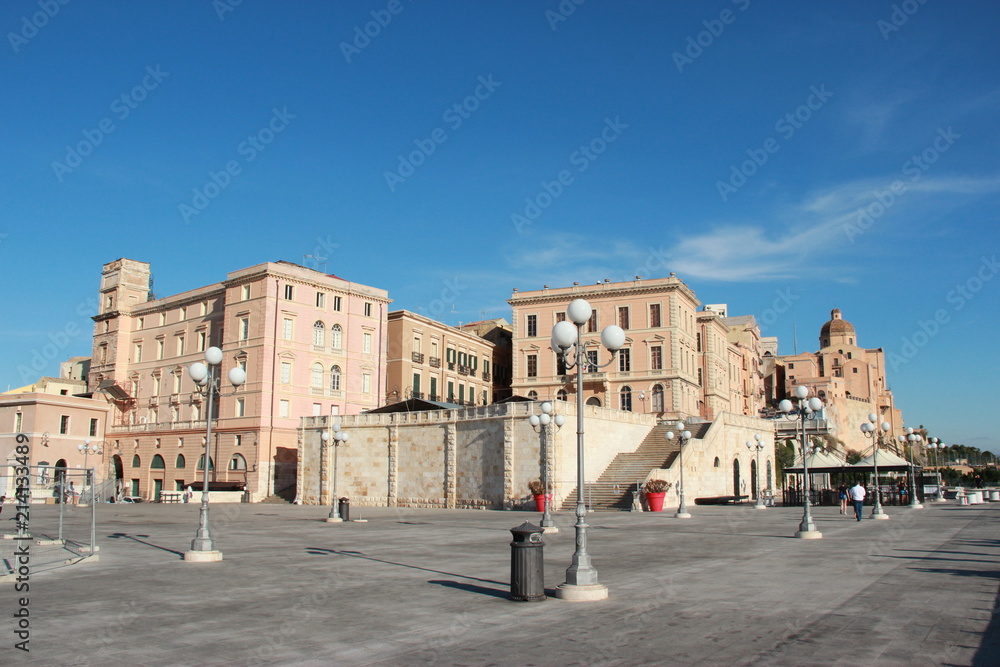 Bastión de Saint Remy, Cagliari, Sardaigne, Italie