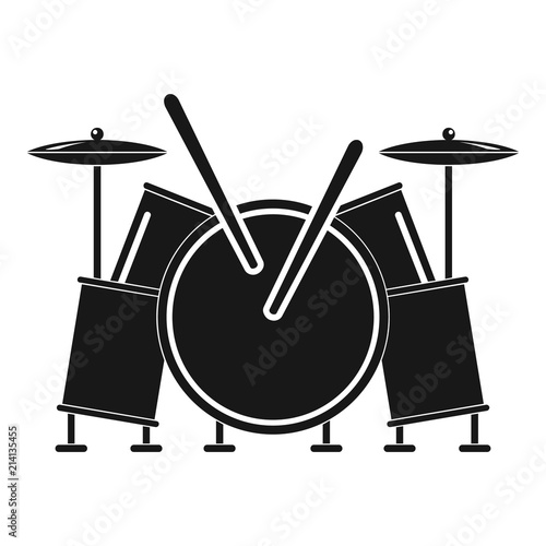 Musical drums icon. Simple illustration of musical drums vector icon for web design isolated on white background