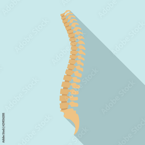 Spine icon. Flat illustration of spine vector icon for web design