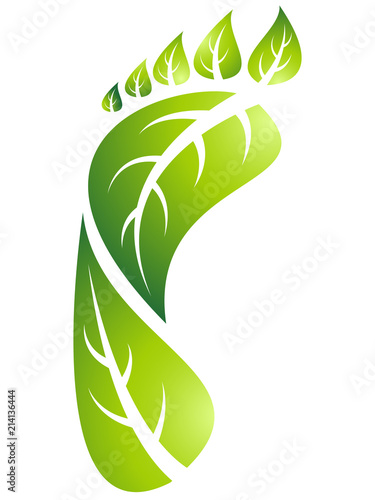 Green Leaf Footprint