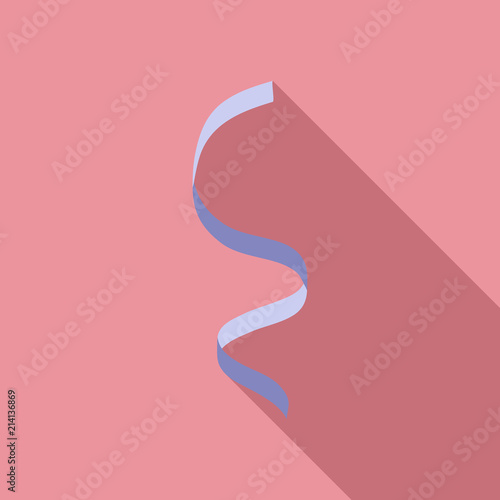 Blue serpentine icon. Flat illustration of blue serpentine vector icon for web design