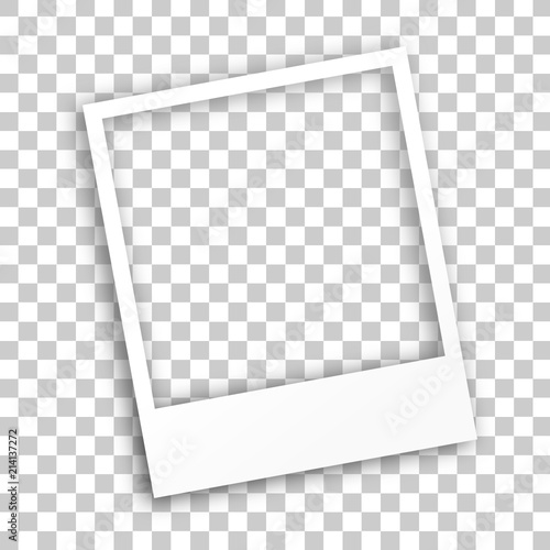 Instant Photo Frame Transparent Shadows