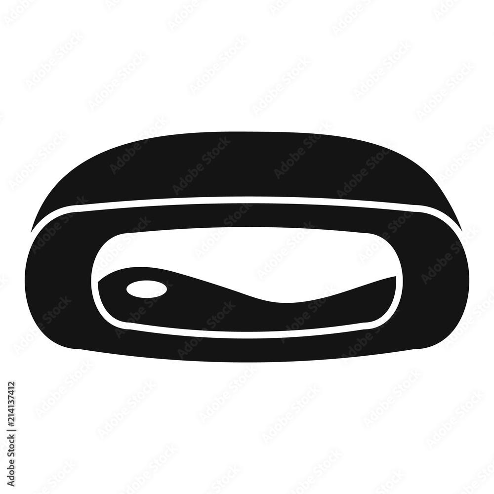 Gum pillow icon. Simple illustration of gum pillow vector icon for web design isolated on white background Gum pillow icon. Simple illustration of gum pillow vector icon for web design isolated on white background