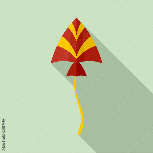 Bird kite icon. Flat illustration of bird kite vector icon for web design