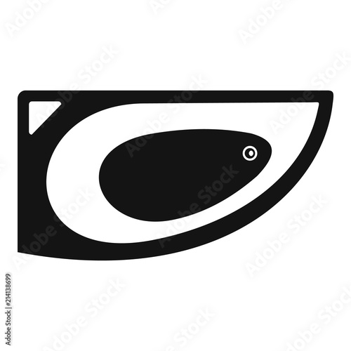 Corner bathtube icon. Simple illustration of corner bathtube vector icon for web design isolated on white background