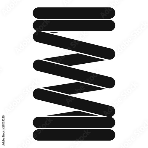 Elastic spring wire icon. Simple illustration of elastic spring wire vector icon for web design isolated on white background