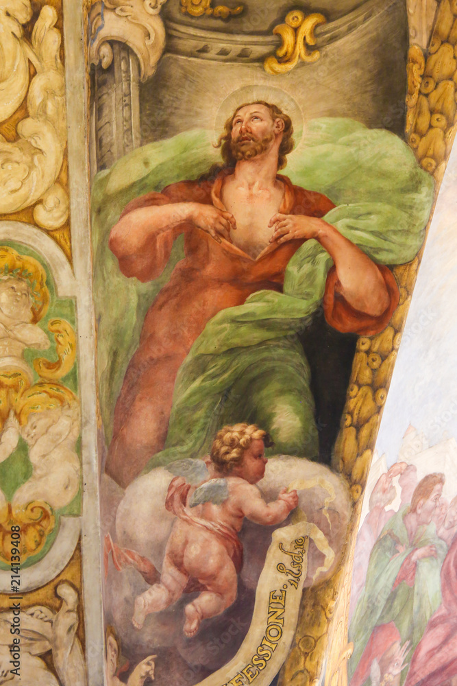 Fresco in Church of St Nicholas, Valencia Fresco in Church of St Nicholas, Valencia