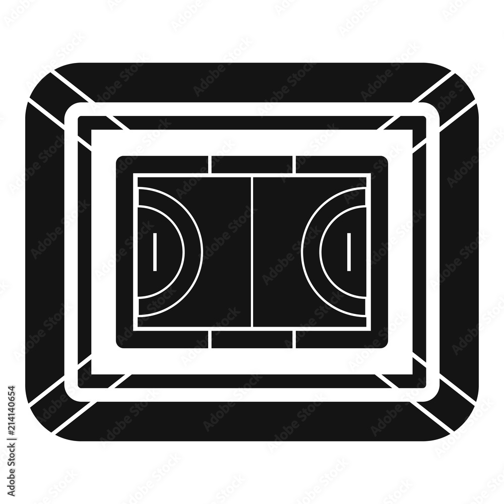 Top view sport field icon. Simple illustration of top view sport field vector icon for web design isolated on white background Top view sport field icon. Simple illustration of top view sport field vector icon for web design isolated on white background