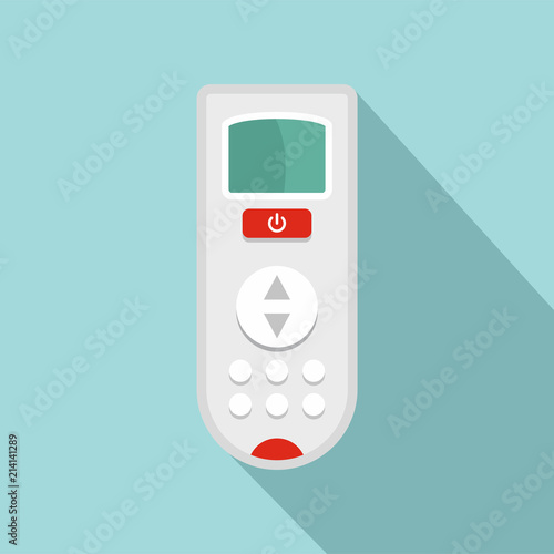 Remote control of conditioner icon. Flat illustration of remote control of conditioner vector icon for web design
