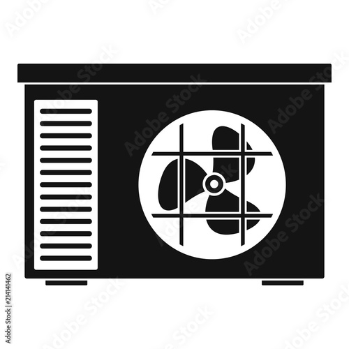 Outdoor air unit conditioner icon. Simple illustration of outdoor air unit conditioner vector icon for web design isolated on white background