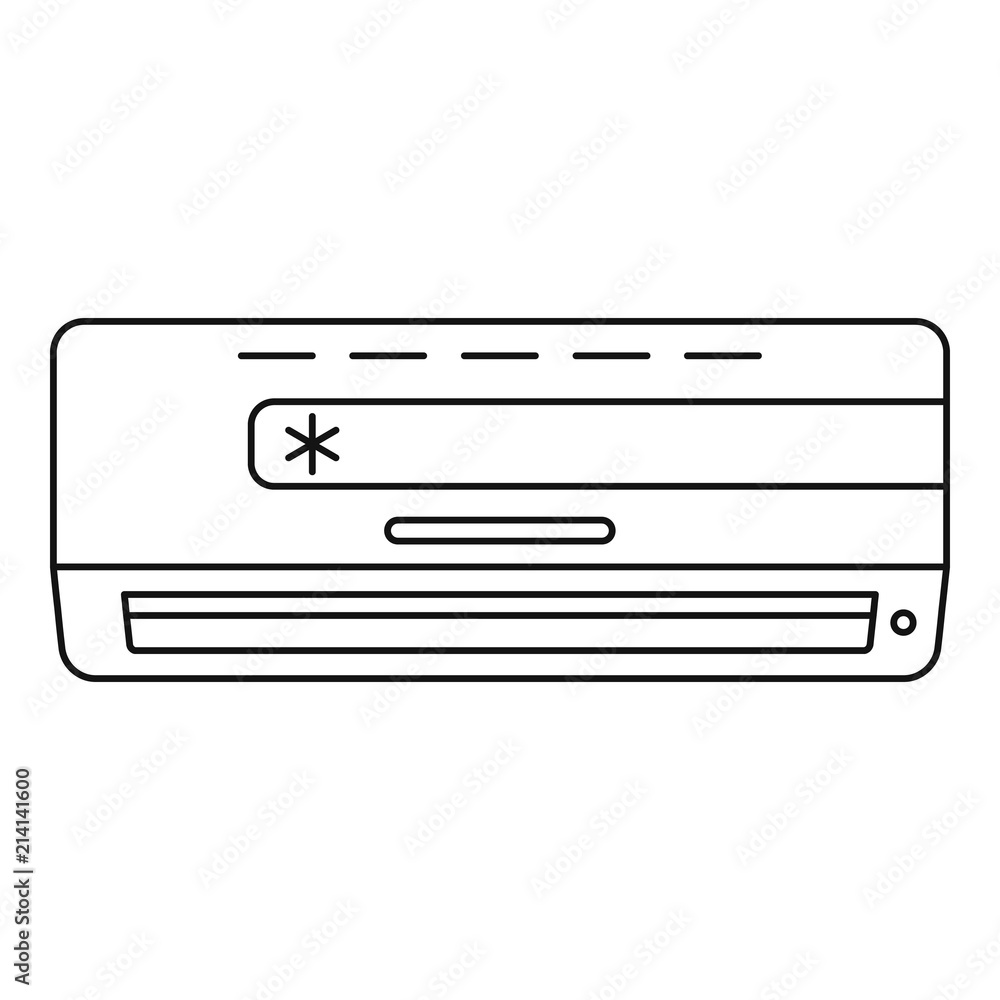 Cold conditioner icon. Outline cold conditioner vector icon for web design isolated on white background Cold conditioner icon. Outline cold conditioner vector icon for web design isolated on white background