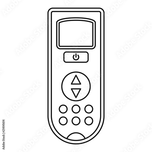 Remote control conditioner icon. Outline remote control conditioner vector icon for web design isolated on white background