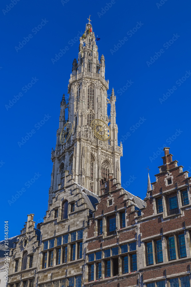 Tower of the Cathedral of Antwerp Cathedral of Our Lady