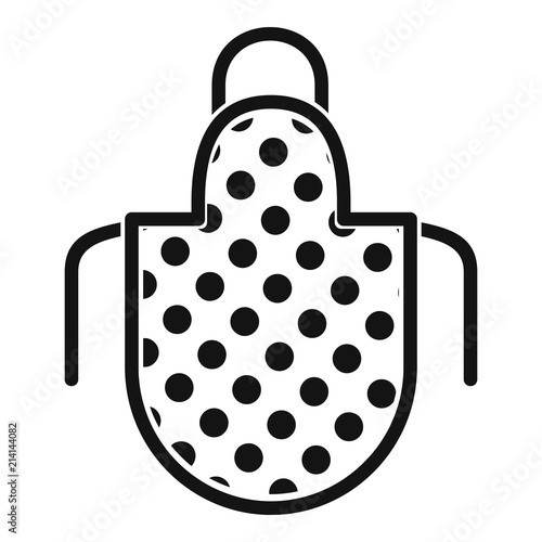 Apron icon. Simple illustration of apron vector icon for web design isolated on white background