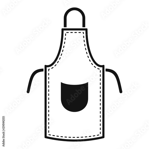 Leather apron icon. Simple illustration of leather apron vector icon for web design isolated on white background
