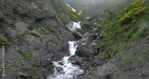 Waterfall In The Pyrenees Highlands, Spain - native Version photo