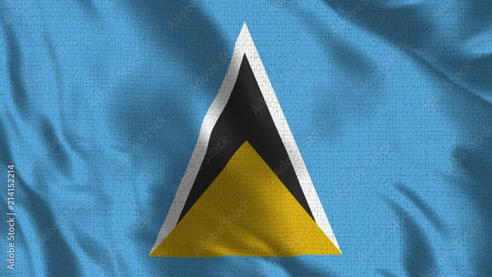 Saint Lucia Flag - Realistic 4K - 60 fps flag of the Saint Lucia waving in the wind. Seamless loop with highly detailed fabric texture. Loop ready in 4k resolution Saint Lucia Flag - Realistic 4K - 60 fps flag of the Saint Lucia waving in the wind. Seamless loop with highly detailed fabric texture. Loop ready in 4k resolution