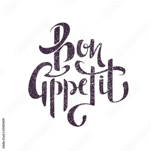 bon appetit lettering property