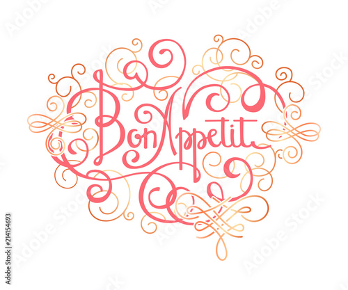 bon appetit lettering property