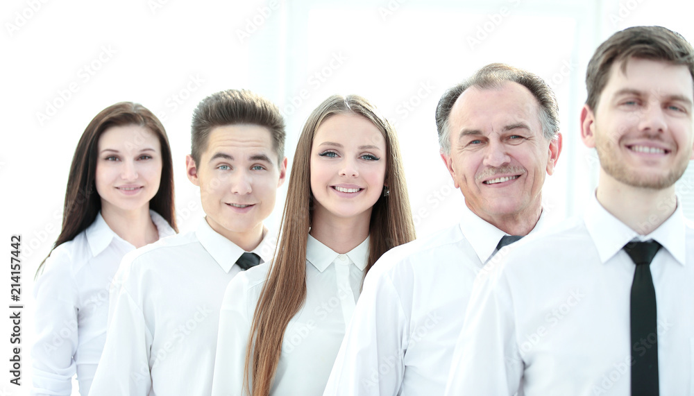 close up. a successful group of employees standing in a row close up. a successful group of employees standing in a row