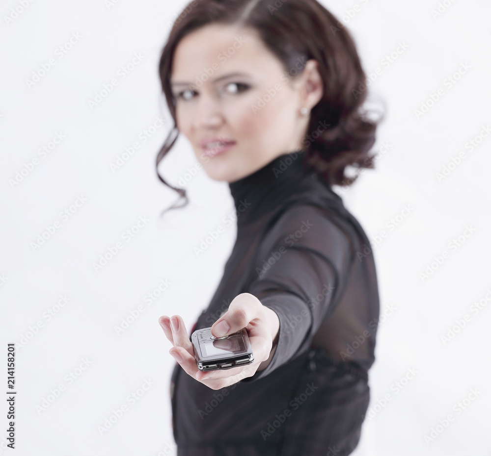 closeup.confident business woman talking on mobile. closeup.confident business woman talking on mobile.