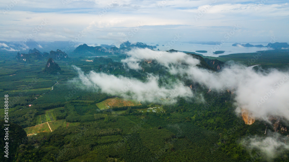 landscape of Mountain in Krabi Thailand