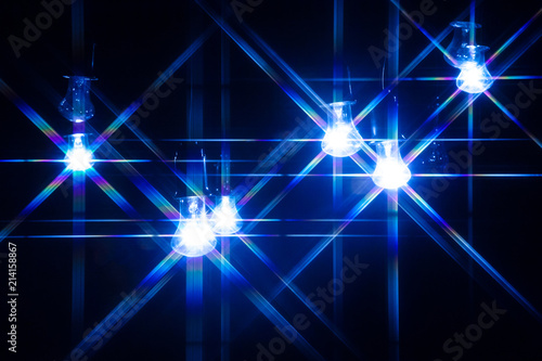 Incandescent. Rays of light...