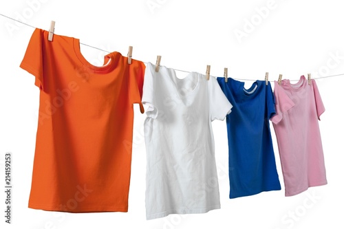 T-Shirts on Clothes Line