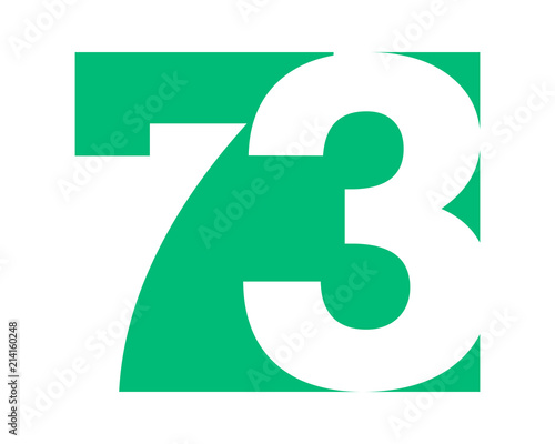 green gestalt typography typeset logotype numeral numeric nominal image vector icon