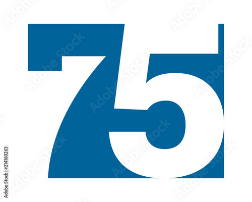 blue gestalt typography typeset logotype numeral numeric nominal image vector icon