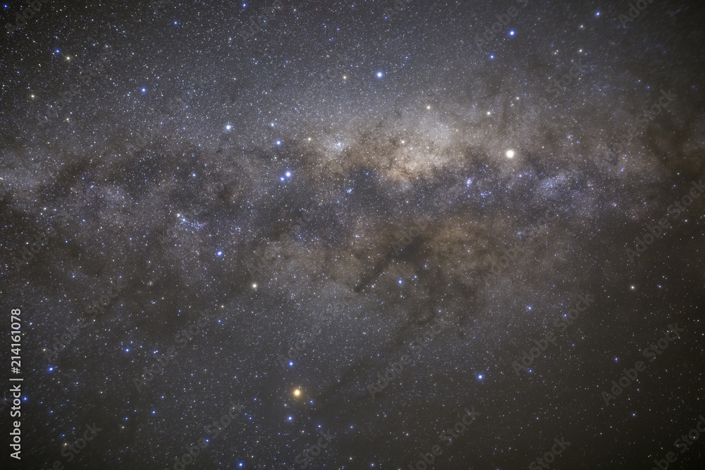 Obraz premium Sagittarius the constellation that show us the center of our home, our Galaxy the Milky way and in the center of the bright area a black hole keep on growing