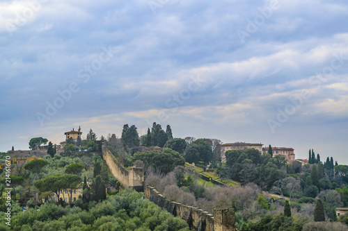 Florence City, Aerial View, Tuscany, Italy