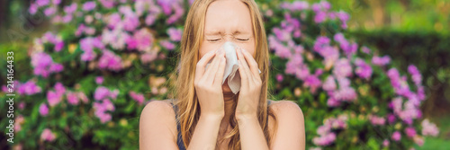 Obraz na plátně BANNER Pollen allergy concept