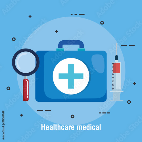healthcare medical set icons vector illustration design