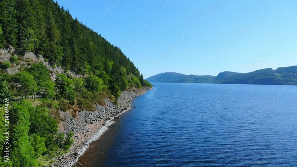 Flight over Loch Ness - the most famous lake in Scotland Flight over Loch Ness - the most famous lake in Scotland