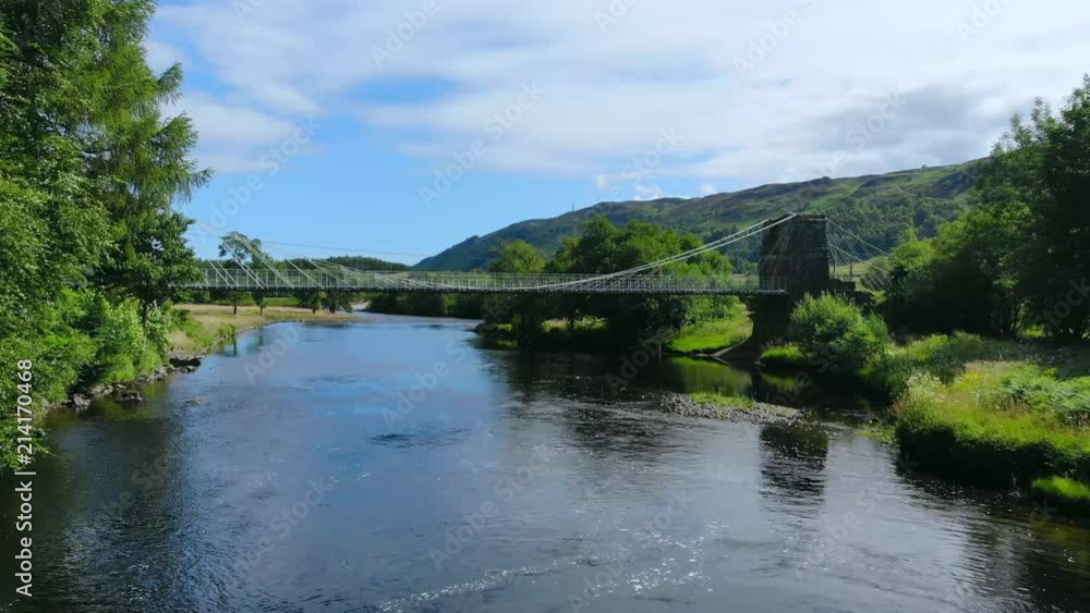 Amazing landscape with creeks and lakes in the Scottish Highlands - romantic aerial view Amazing landscape with creeks and lakes in the Scottish Highlands - romantic aerial view