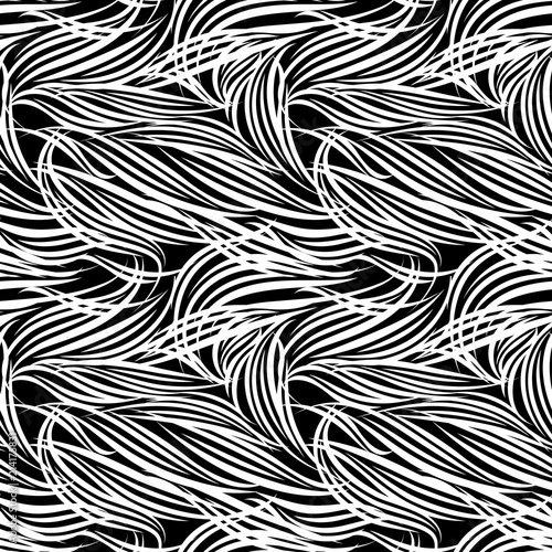 Stylish wavy background. Seamless pattern.Vector. スタイリッシュなパターン