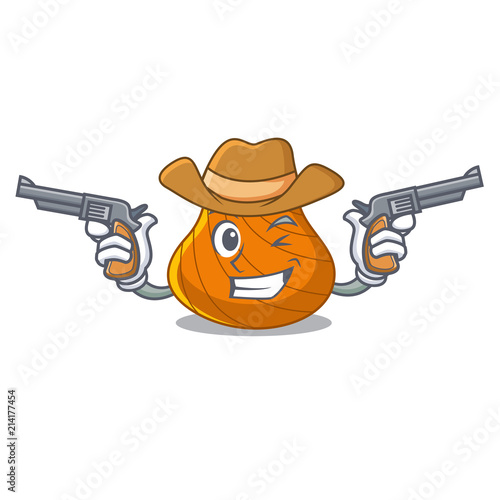 Cowboy hard shell character cartoon