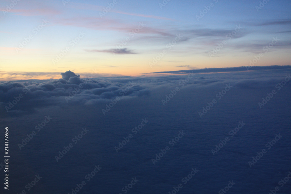 Sunset in the clouds