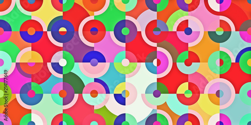 abstract colorful background of radial graphics geometric background. panoram...